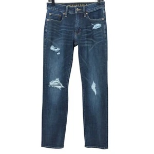 American Eagle Slim Straight Jeans 28x32 Distressed Extreme Flex 4 Stretch Dark - Bild 1 von 14