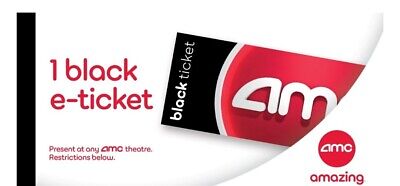 ⚡️FAST DELIVERY!⚡️AMC Theaters - 3 Black Ticket Movie Voucher, Never Expires. • 45$