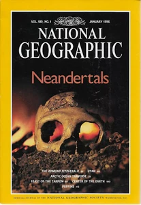 NATIONAL GEOGRAPHIC MAGAZINE (JAN 1996) Neandertals - Utah - Arctic - Puffins - Foto 1 di 2