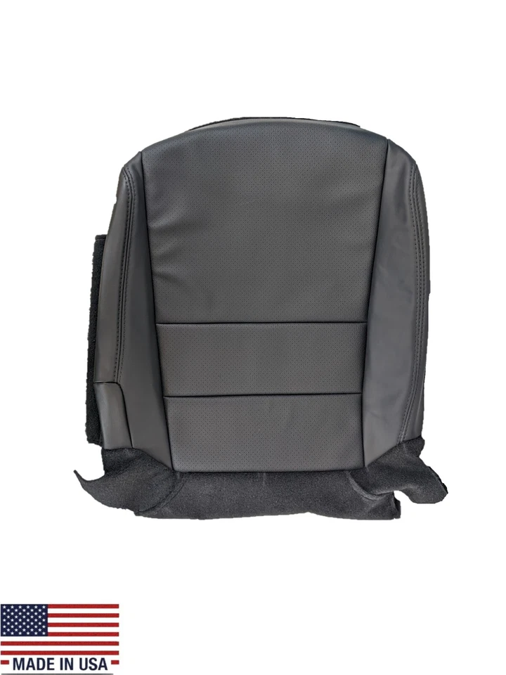 For 2005 2006 2007 2008 Acura TL Driver Side Bottom LEATHER Seat Cover in Black - Image 1 of 4