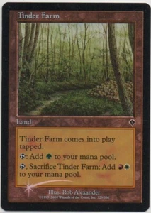 Magic Invasion 2000: #329/350 Tinder Farm Common Foil TCG Card, Unplayed - Foto 1 di 1