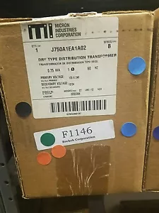 MICRON TRANSFORMER J750A1EA1A02 0.750 KVA 120X240 - 12x24 - Picture 1 of 1