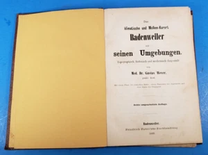 Maps Medical Health Spa Surroundings German Topographic Historical 1866 - Picture 1 of 12