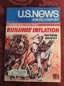 U S NEWS World Report Magazine March 12 1979 Jimmy Carter Runaway Inflation - Bild 1 von 1