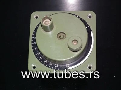 Perilla de control de dial Vernier grande AMPLIFICADOR LINEAL acoplador de antena de los años 60 Foto 1 de 4