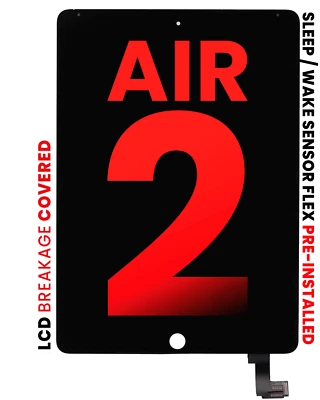 iPad Air 2 LCD gruppo completo con digitalizzatore (sensore sonno/veglia Flex installato) B - Immagine 1 di 4
