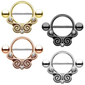 1 Pair New U Shape Piercing Shield Bars Steel Piercing Nipple Piercing For - Picture 1 of 2