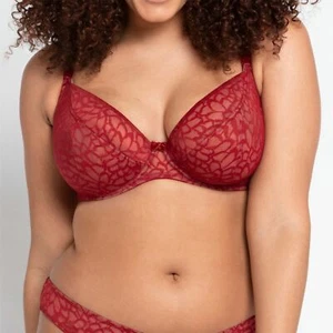 Lencería Curvy Kate Love Me sujetador con aros de encaje Claret 042101 - Imagen 1 de 3