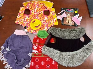 Medium Dog Clothes Christmas Sweater, Raincoat, Hat, Jacket, Fall, Winter - Picture 1 of 22