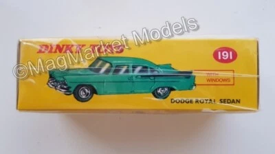 DINKY TOYS · DODGE ROYAL SEDAN · YELLOW/CREAM · 1:43 · BRAND NEW IN BOX — 第 1/3 张图片
