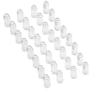32 Chrome 14x1.5mm GMC Chevy RAM Dodge Factory Style Lug 7/8" Hex KIT W1x - Picture 1 of 3
