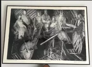 Impresión de artista famoso JAZZ BLUES MUSIC grabado en madera Bernard Greenwald Universidad de Yale - Imagen 1 de 6