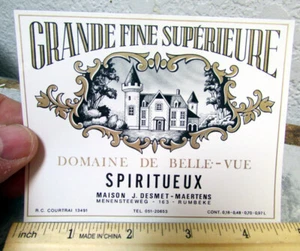 Vintage new old stock Original Label, Grande fine superieure Spiritueux - Picture 1 of 1