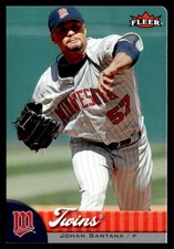 2007 Fleer Mini Johan Santana Minnesota Twins #142B