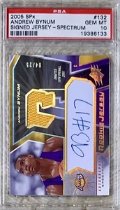 Camiseta deportiva SPX Spectrum 2005 automática/25 Andrew Bynum RC PSA 10 POP 2 - Imagen 1 de 2