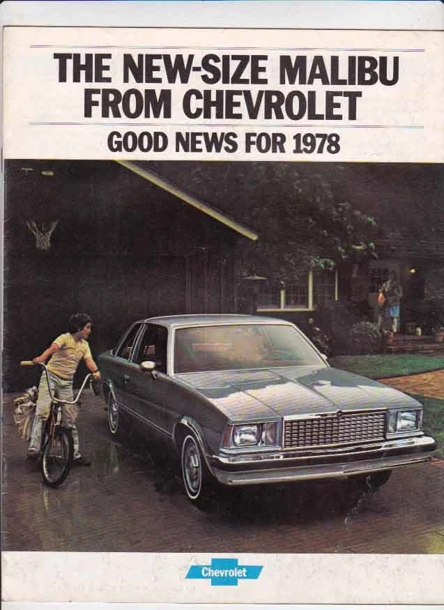 Chevrolet Malibu 1978 folleto de gama de Estados Unidos sedán cupé vagón El Camino Foto 1 de 1