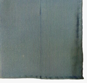 Neu CESARE ATTOLINI NAPOLI Einstecktuch blau gestreift Seide Print - Bild 1 von 2