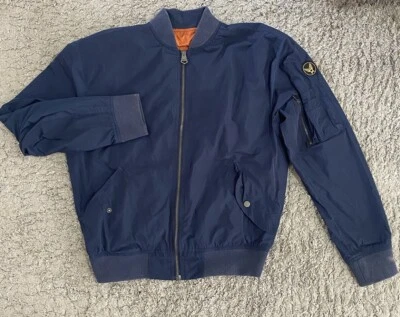 Avirex Bomber Jacket Blue Lined Men’s XL - image 1 of 4
