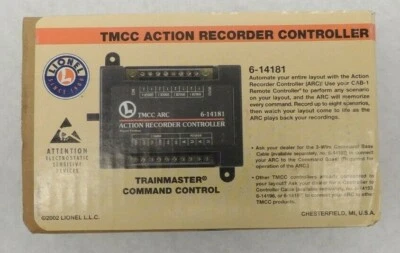 Controlador grabadora de acción Lionel TMCC ARC 6-14181 Foto 1 de 4