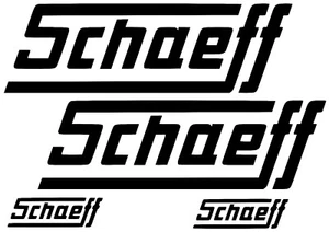 SCHAEFF Machine 2x Aufkleber Schaeff machine Sticker ., - Bild 1 von 2