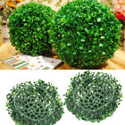 (1)Artificial Topiary Ball Multipurpose Compact Plastic Faux Spheres Plant