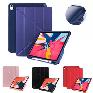 Origami Smart Case with Pencil Holder for iPad Pro 11" 10.5" 9.7" 5/6/7/8th Air  - Picture 1 of 16