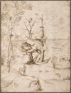 Hieronymus Bosch - The Treeman by hieronymus bosch Vintage Fine Art Print - Picture 1 of 1
