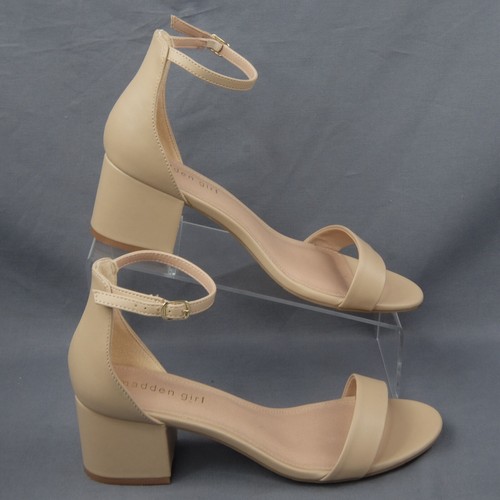 Madden Girl Ileana Heeled Sandal Nude Paris 9 eBay