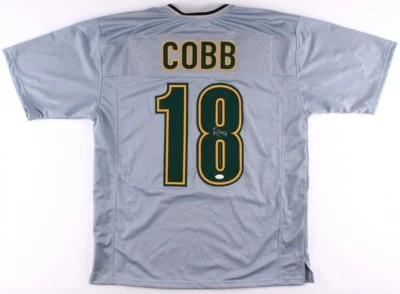 Camiseta deportiva firmada por Randall Cobb de los Packers (JSA COA) 2011 Jugador del Año de la NFL  Foto 1 de 4
