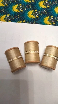 mercerie ancienne - 3 bobines de fil coton DMC ALSA 60 - Photo 1/2