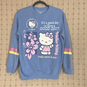Sudadera Hello Kitty Sanrio Bebé Azul Cuello Redondo Talla Juniors XS NUEVA SIN ETIQUETAS  - Imagen 1 de 4