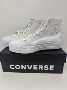 Converse Chuck All Star Hi Schuhe Lift Floral Valentine's A05068C Größe 8 LESEN - Bild 1 von 16