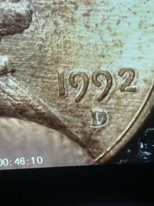 1992 D Lincoln Penny Major DDO/DDR - Picture 1 of 6