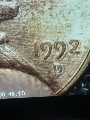 1992 D Lincoln Penny Major DDO/DDR - Image 1 of 4