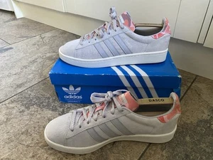 Adidas Campus 00s Light Grey Sun Glow Suede Trainers / Sneakers Size Uk 9.5 - Picture 1 of 8