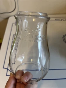 Rayo Nº 0 Linterna Globo Tubular Explosión Caliente Bonito Vidrio de Queroseno Antiguo Fundido - Imagen 1 de 10