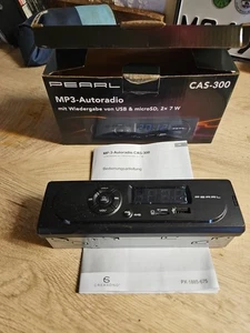 PEARL MP3-Autoradio CAS-300 mit Wiedergabe von USB & microSD, 2x 7 W - Picture 1 of 3