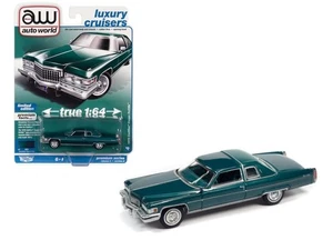 CADILLAC Coupe deVille - 1975 - greenbrier poly - Auto World 1:64 - Foto 1 di 6