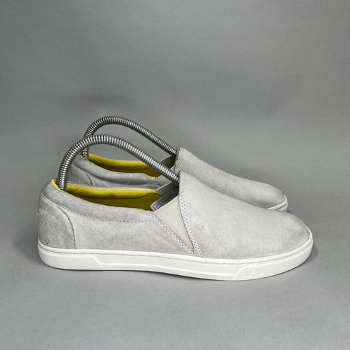 Scarpe UGG Kitlyn donna taglia 8 grigio scamosciato classico mocassini sneakers