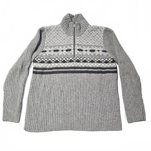 Bogner Mens Large Cashmere Wool Blend Fair Isle Sweater Ski Snowboard Nordic - Picture 1 of 8