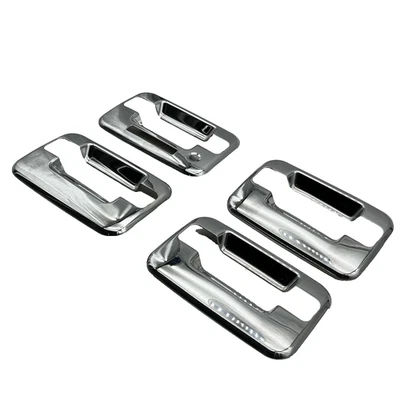 Juego completo de 4 cubiertas de manija de puerta cromadas Ford F150 F-150 2004-2014 Foto 1 de 4