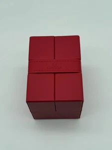 Omega Original Travelbox scatola per orologi custodia da viaggio in pelle rossa con scatola esterna - TOP - Foto 1 di 5