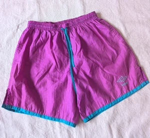 Umbro Vintage 90s Pink Nylon Baggies Soccer Running Shorts Size M USA Made - Bild 1 von 8