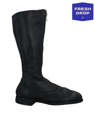 PVP €1358 GUIDI Botas de Cuero a Media Pantorrilla US8 UK5 EU38 Vibram Negras Hechas en Italia Foto 1 de 4