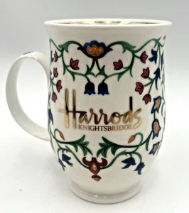 Harrods Knightsbridge Kaffee Tee Fine Bone China England Becher Tasse Tulpen Blumen - Bild 1 von 9