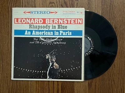 Leonard Bernstein Rhapsody in Blue Columbia Stereo Six Eye MS6091 Strong VG+ Foto 1 de 2