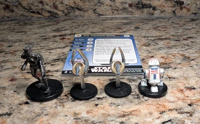 WOTC Star Wars Miniaturas - Astromecánico y Droides Asesinos - 4 Figuras con Cartas Foto 1 de 2