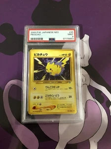 2000 Pokemon Neo Genesis #70 Pikachu PSA 9 MINT - Picture 1 of 4