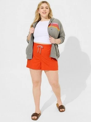 Nuevo con etiquetas Torrid Orange Popelin Yacht Short Talla 1 Foto 1 de 4