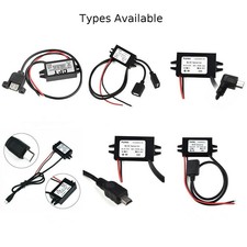 1x DC 12V To 5V 15W Mini/Micro/A Type USB Dual Converters Power Modules Parts
